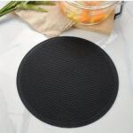 25cm grande tapete de silicone coaster resistente ao calor placemat favo de mel antiderrapante pote titular tapete de mesa copo redondo acessórios de cozinha - Image 19