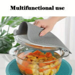 25cm grande tapete de silicone coaster resistente ao calor placemat favo de mel antiderrapante pote titular tapete de mesa copo redondo acessórios de cozinha - Image 23