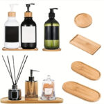 Multi Bamboo Tray Wood Saucer Flower Pot Tray Cup Pad Coaster Plate Kitchen Decorative Plate Creative Coaster Coffee Cup Mat - Image 27