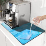 Marble Coffee Cup Ironing Mat Leather Modern Art Texture Drying Mat Kitchen Counter Coffee Bar Drain Mat - Image 15