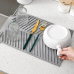 Silicone Drain Mat Three Models Bar Insulation Mat Bar Sink Drain Food Utensil Mat Kitchen Decoration Silicone Mat Accessories - Image 10