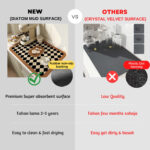 Super Antiskid Large Kitchen Absorbent Draining Mat Super Absorbent Draining Coffee Dish Drying Mat Quick Dry Bathroom Drain Pad - Image 21